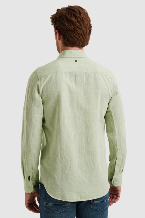 PME legend long sleeve shirt ctn 2tone linen